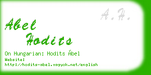 abel hodits business card